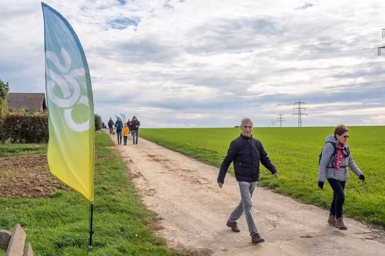 Wandelaars bij ODS evenement